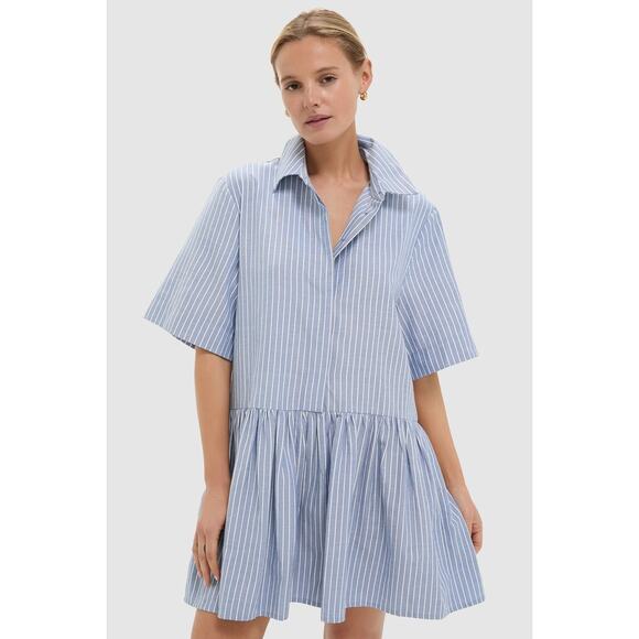 Tuckernuck Dresses & Skirts - TUCKERNUCK Blue Stripe Piper Shirt Dress Size XS NWT Retail $148 Tuckernuck